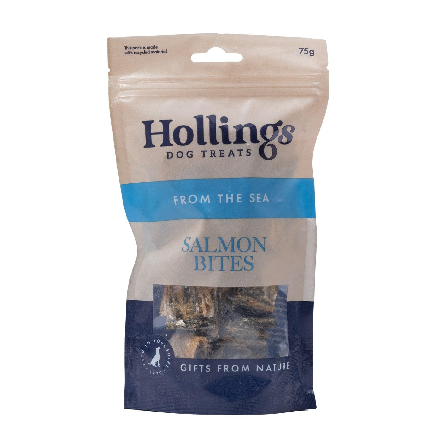 Hollings Salmon Bites 10 x 75g - North East Pet Shop Hollings