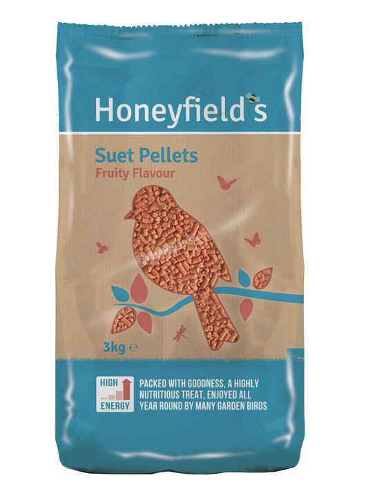 Honeyfield Suet Fruity Pellet 4x3kg - North East Pet Shop Honeyfield's