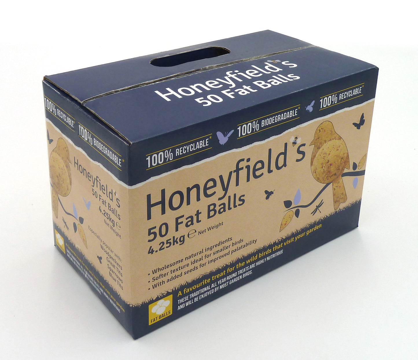 Honeyfields Fat Balls 50 No Net Box - North East Pet Shop Honeyfield's