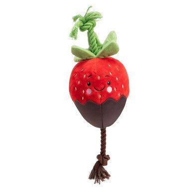 House of Paws Chocolate Dipped Strawberry Plush Toy - North East Pet Shop House of Paws