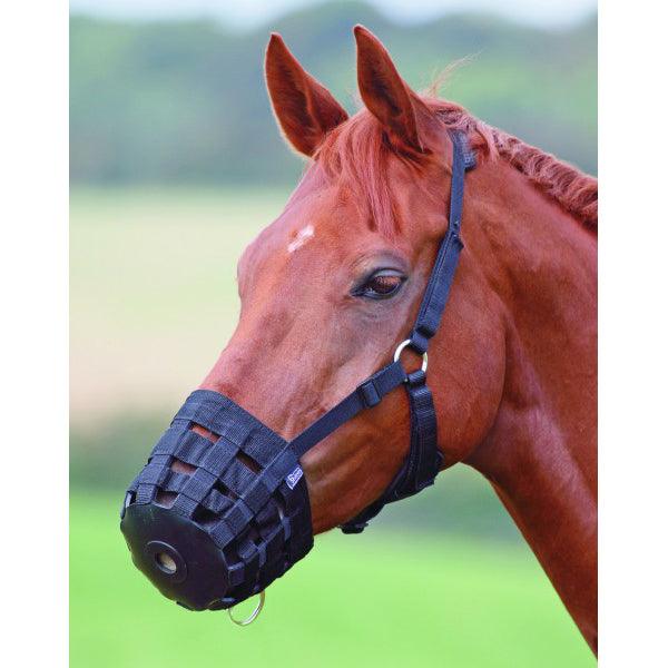 HY Grazing Muzzle Full Black - North East Pet Shop Hy