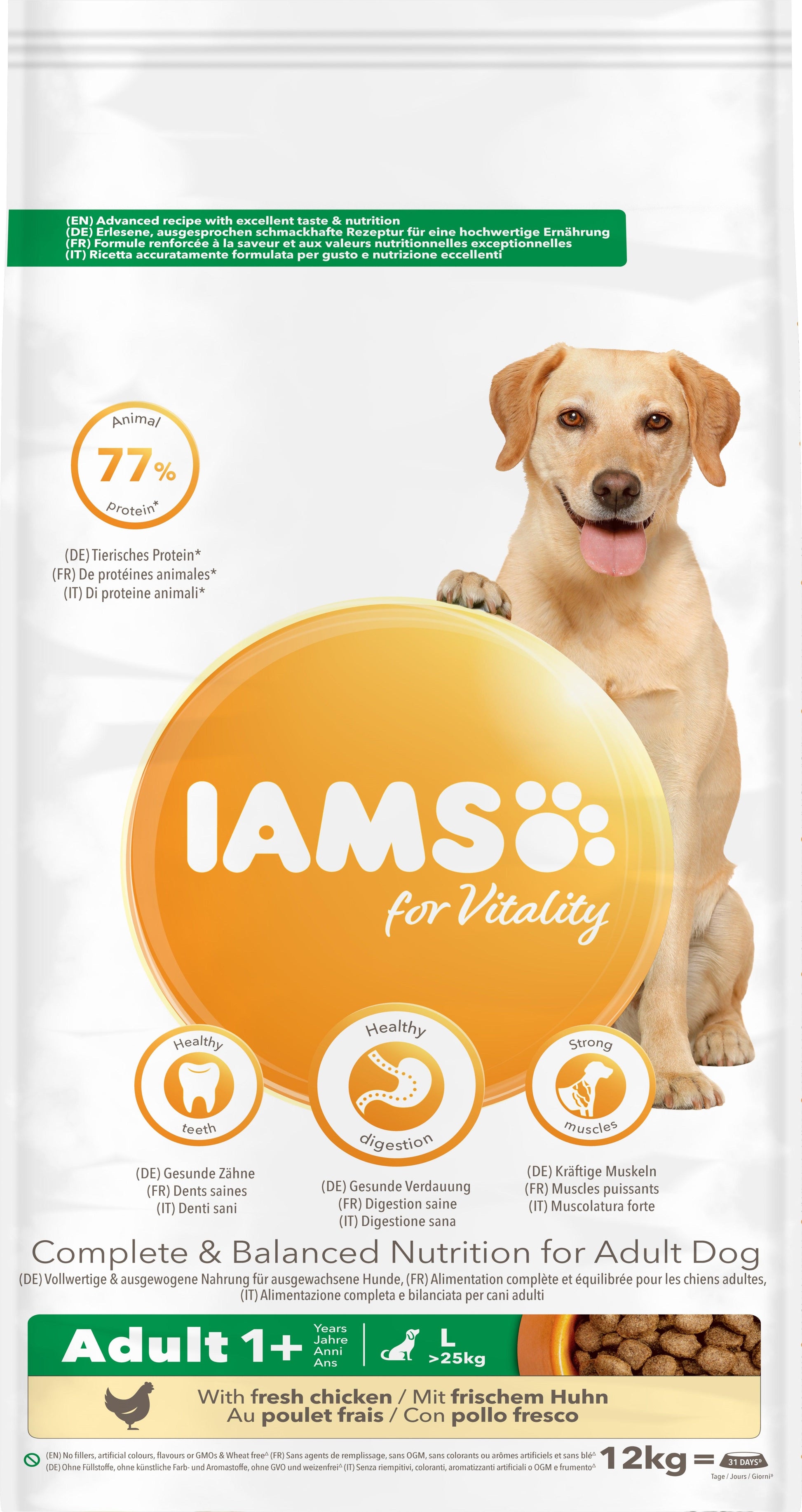 Iams Adult Vitality Large Chicken - North East Pet Shop IAMS