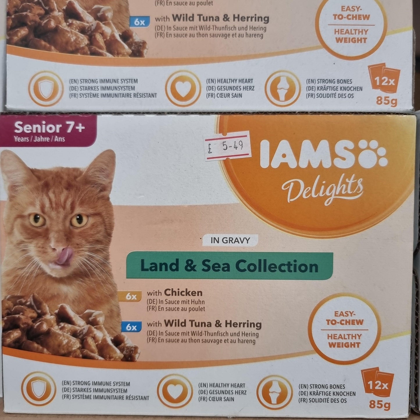 Iams Delights Senior Cat Chicken in Gravy 12pk 7+ Years , 85g - North East Pet Shop Iams