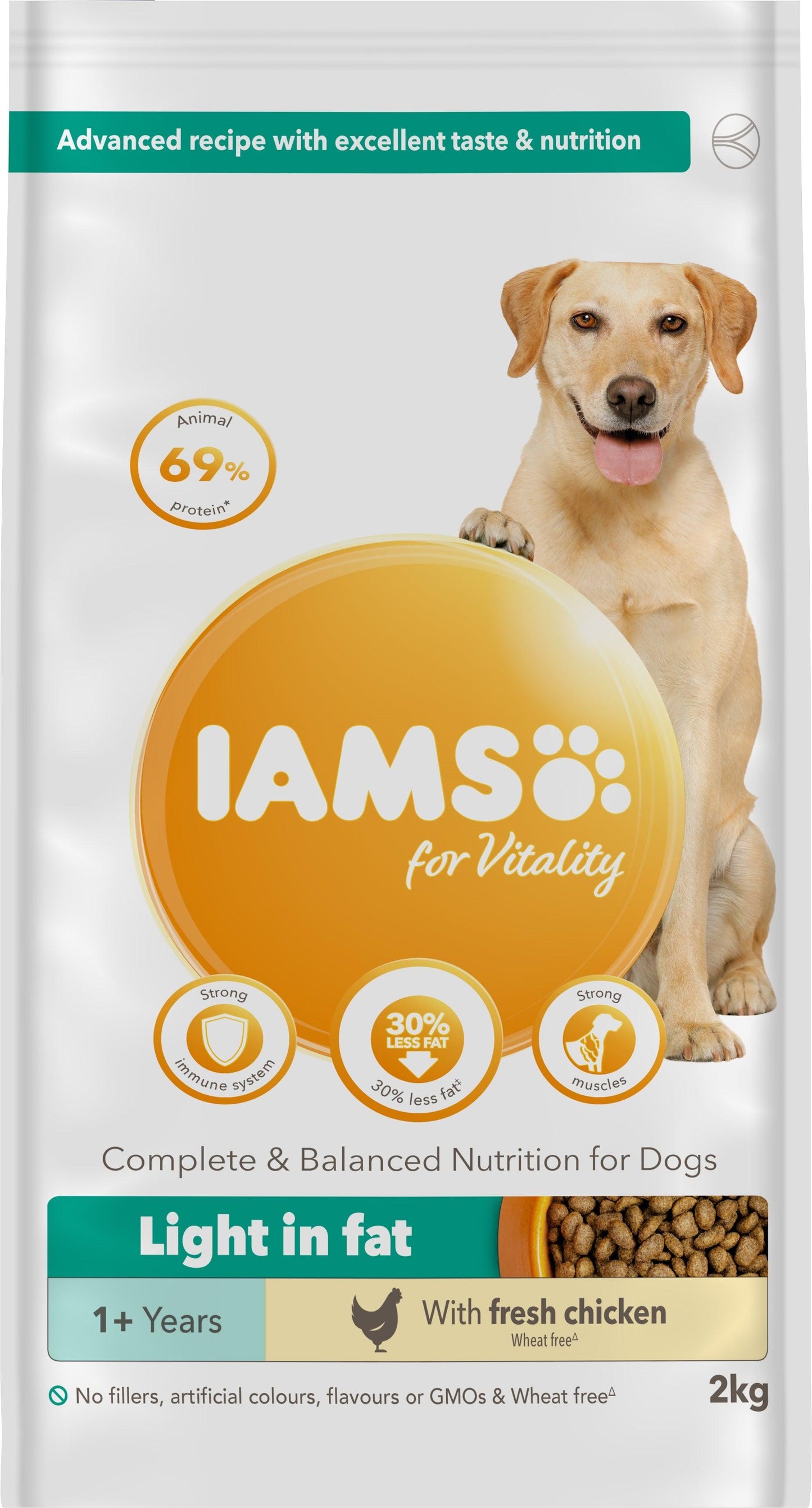 Iams Dog Adult Vitality Light Fat 2x2kg - North East Pet Shop Iams