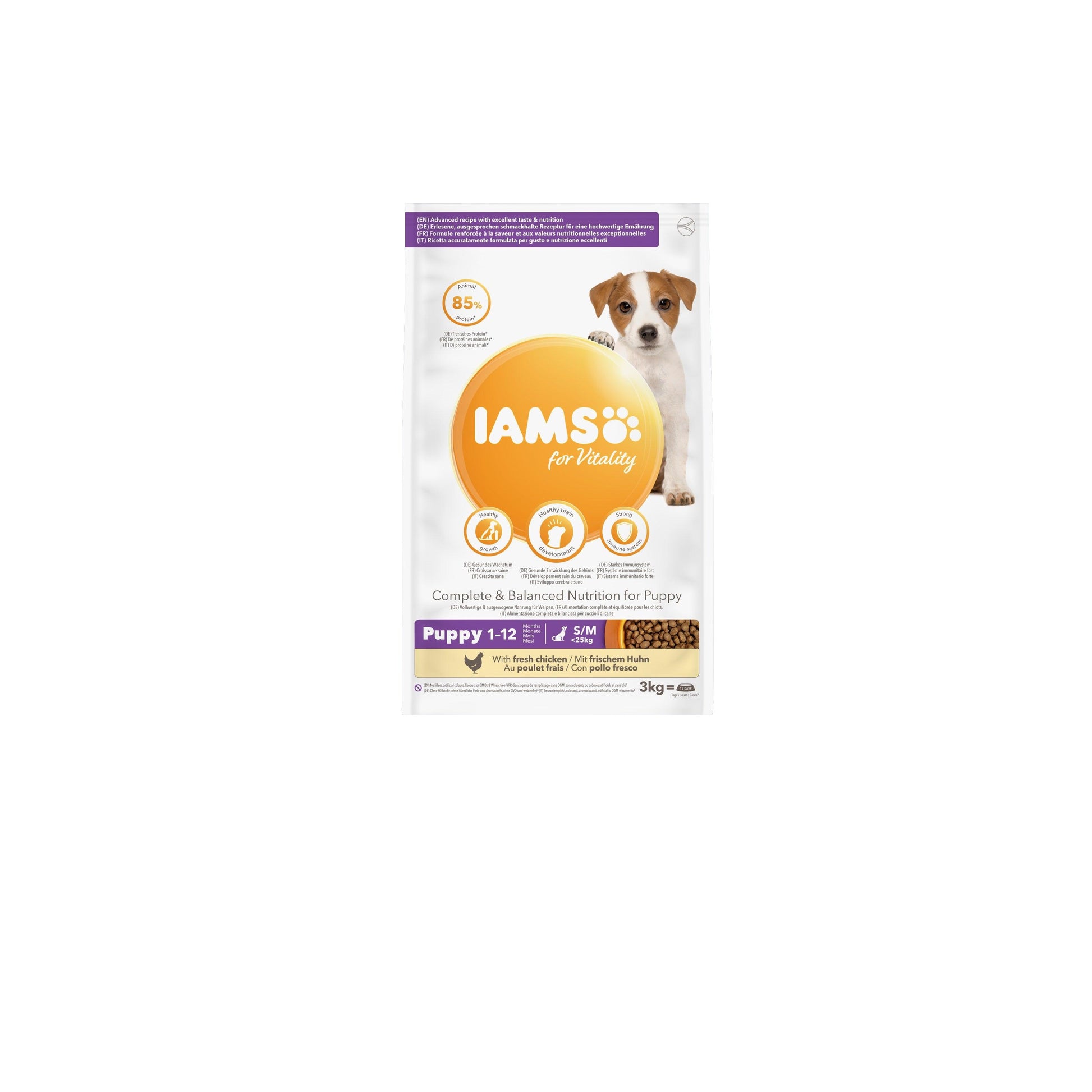 Iams Puppy Vitality Sml/Med Chick 2x2kg - North East Pet Shop Iams