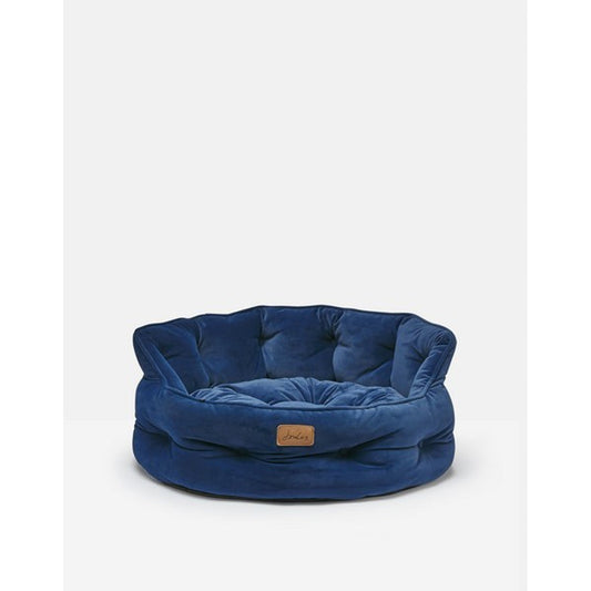 Joules Chesterfield Pet Bed Navy Small
