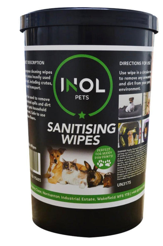INOL Pet Sanitising Wipes (90 Wipes) - North East Pet Shop INOL