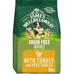 James Wellbeloved Adult Grain Free Turkey & Vegetable 10kg - North East Pet Shop James Wellbeloved