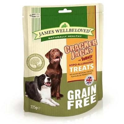 James Wellbeloved CrackerJacks Grain Free Turk&Veg 225g - North East Pet Shop James Wellbeloved