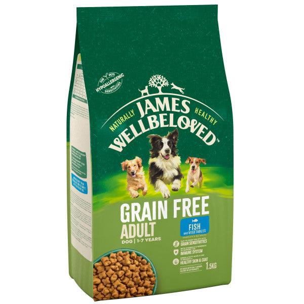 James Wellbeloved Dog Adult Grain Free Fish & Veg 1.5kg - North East Pet Shop James Wellbeloved