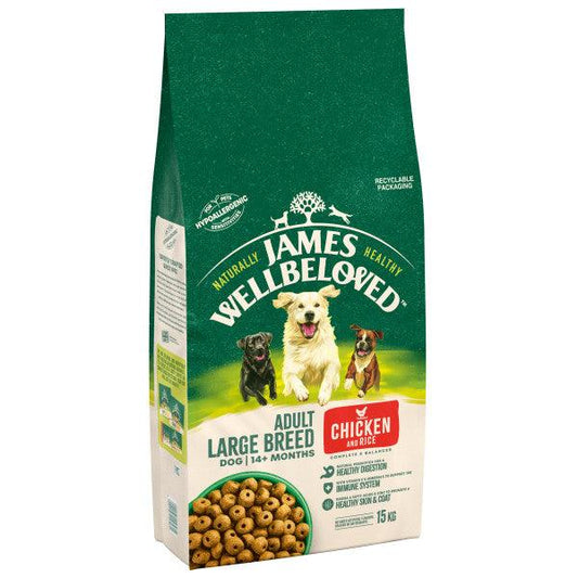 James Wellbeloved Dog Adult Large Chick & Rice - North East Pet Shop James Wellbeloved