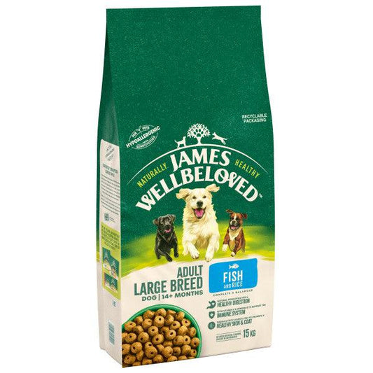 James Wellbeloved Dog Adult Large Fish & Rice - North East Pet Shop James Wellbeloved