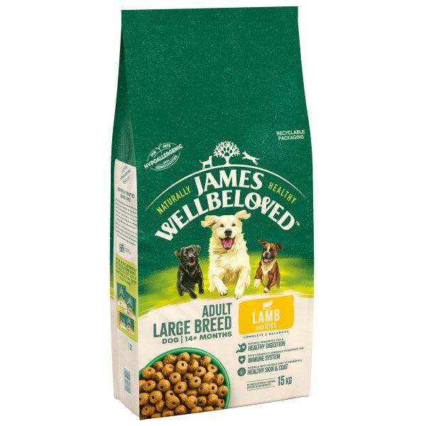 James Wellbeloved Dog Adult Large Lamb & Rice - North East Pet Shop James Wellbeloved