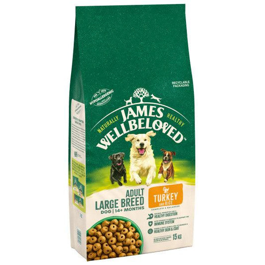 James Wellbeloved Dog Adult Large Turk & Rice - North East Pet Shop James Wellbeloved