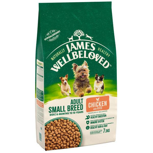 James Wellbeloved Dog Adult Small Chick & Rice - North East Pet Shop James Wellbeloved