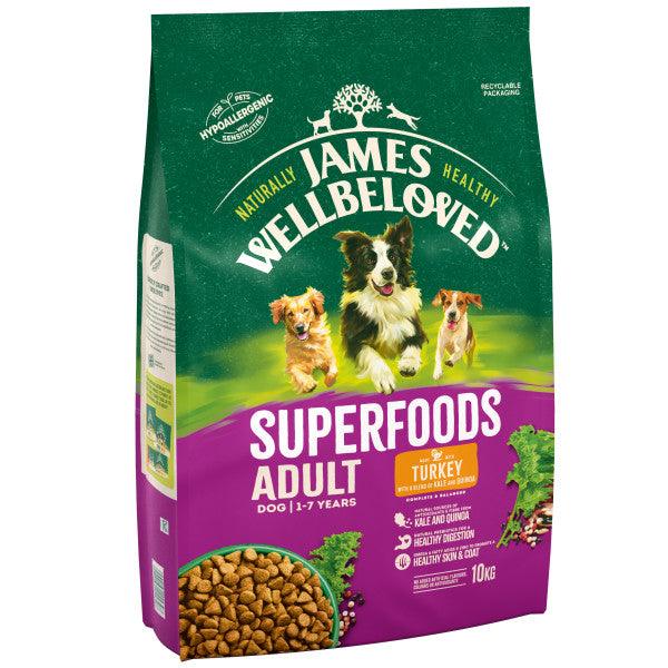 James Wellbeloved Dog Adult Superfoods Turkey - North East Pet Shop James Wellbeloved