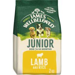 James Wellbeloved Junior Dry Dog Food Lamb & Rice, 2kg - North East Pet Shop James Wellbeloved