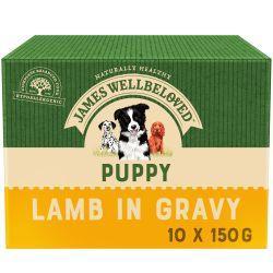 James Wellbeloved Puppy Dog Food Pouches Lamb in Gravy - North East Pet Shop James Wellbeloved