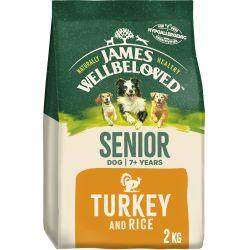 James Wellbeloved Senior Complete Dry Dog Food Turkey & Rice, 2kg - North East Pet Shop James Wellbeloved