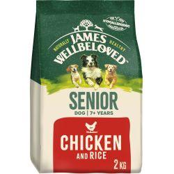 James Wellbeloved Senior Dry Dog Food Chicken & Rice, 2kg - North East Pet Shop James Wellbeloved