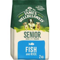 James Wellbeloved Senior Dry Dog Food Fish & Rice, 2kg - North East Pet Shop James Wellbeloved