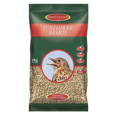 JJ Sunflower Hearts 6x2kg - North East Pet Shop Sunflower
