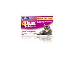 Johnson's 4fleas Kitten/Cat Tabs, 6tabs - North East Pet Shop Mr Johnson's