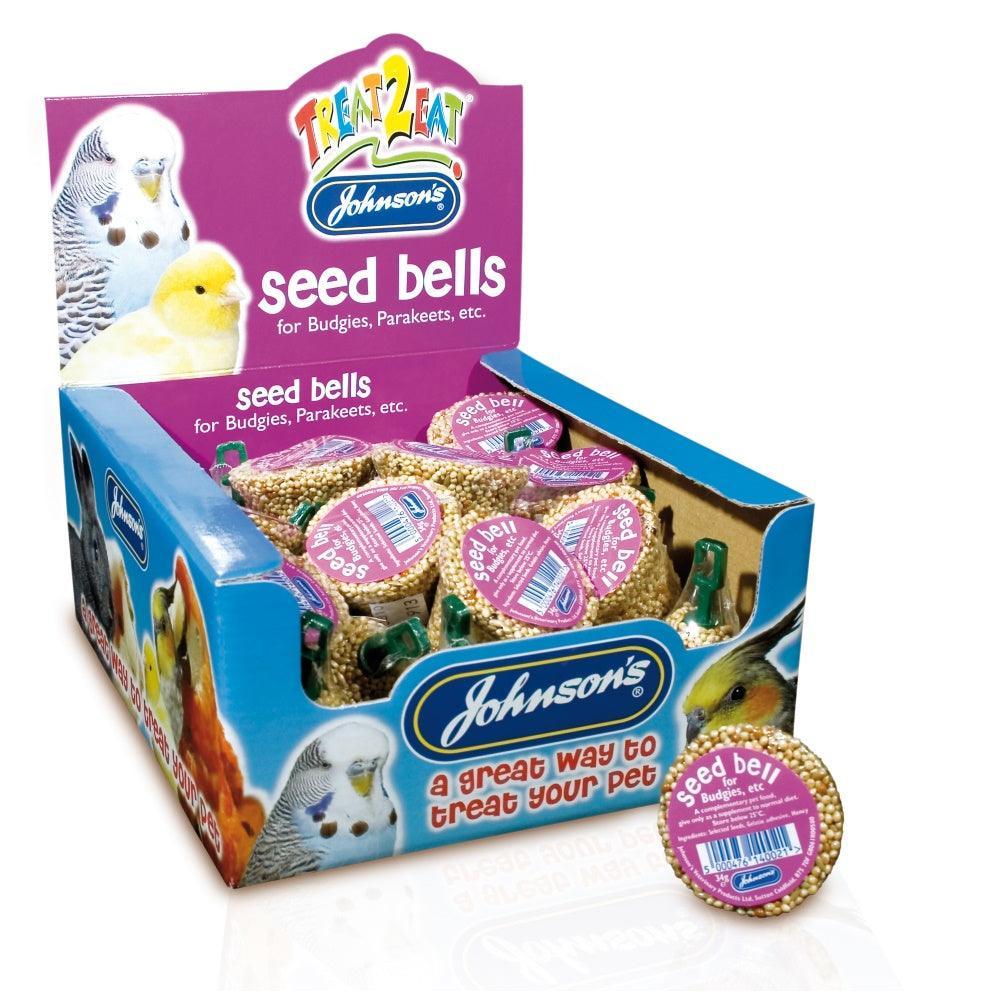 Johnsons Budgie Seed Bells x27 - North East Pet Shop Johnsons Veterinary Products