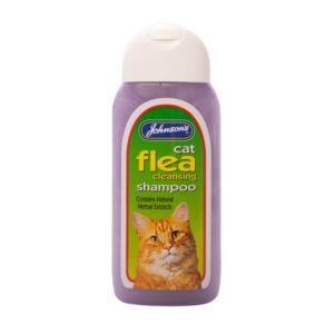 Johnsons Cat Flea Cleansing Shampoo 200mlx6 - North East Pet Shop Johnsons Veterinary Products