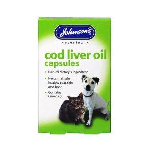 Johnsons Cod Liver Oil Capsules 40x6 - North East Pet Shop Johnsons Veterinary Products