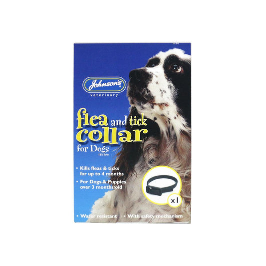 Johnsons Dog Waterproof Flea Collar x6 - North East Pet Shop Johnsons Veterinary Products