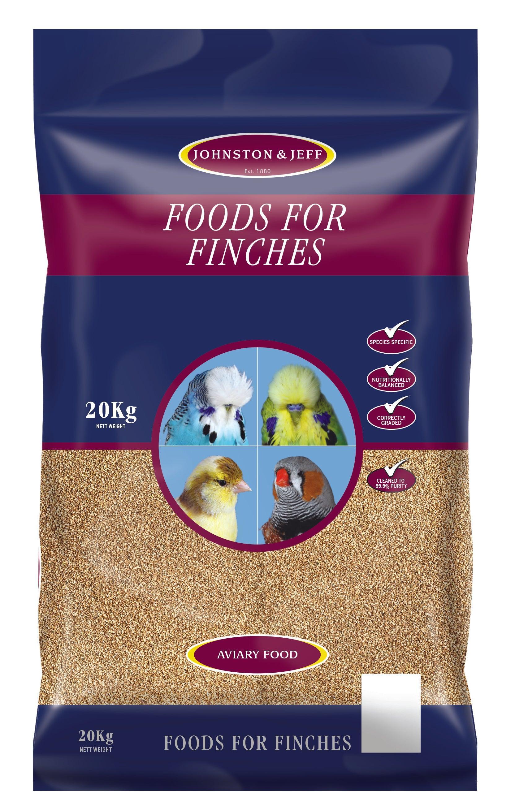 Johnston & Jeff ABZ Finch Seed 20kg - North East Pet Shop Johnston & Jeff