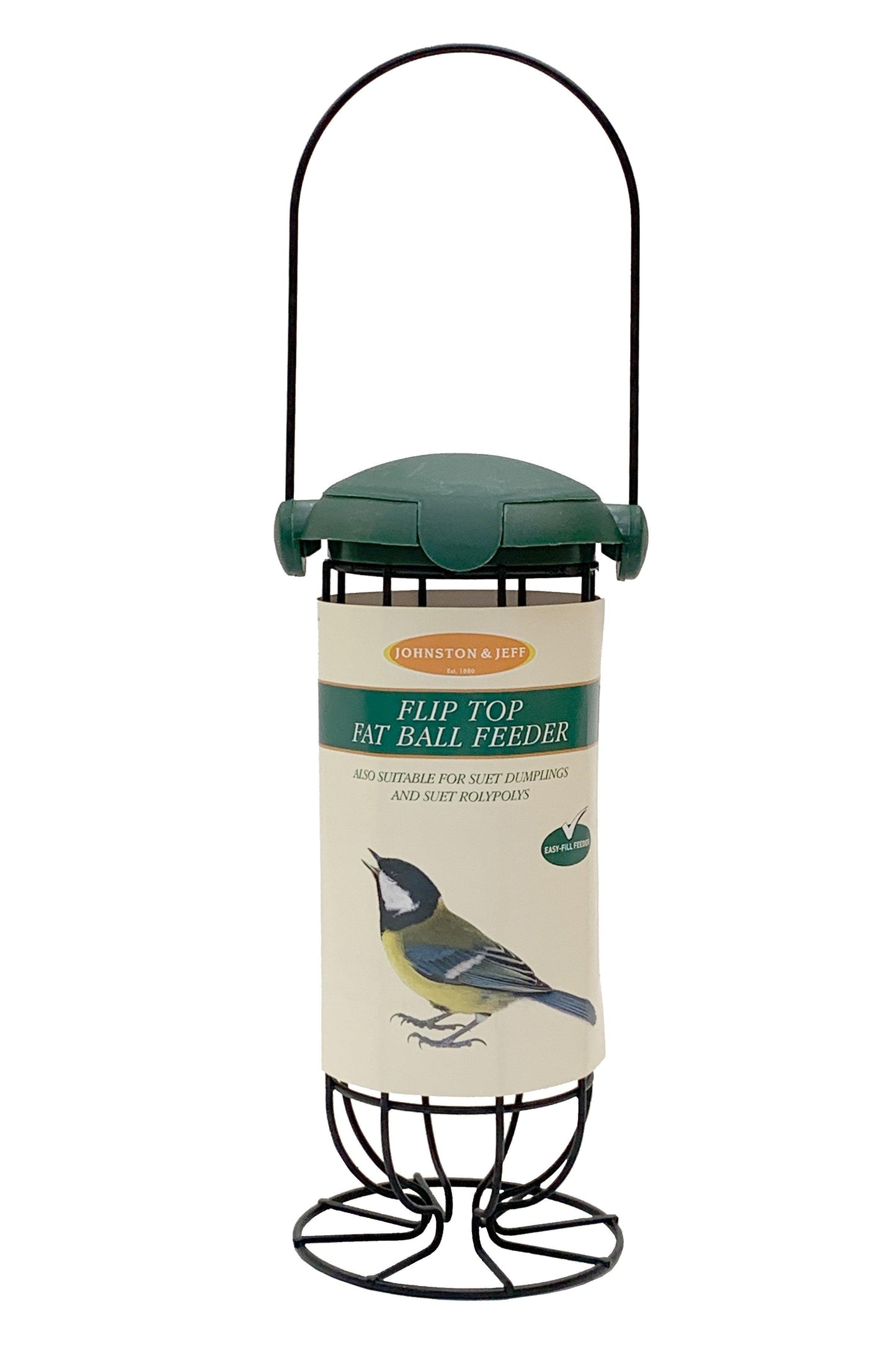 Johnston & Jeff Flip Top Fat Ball Feeder 20cm - North East Pet Shop Johnston & Jeff