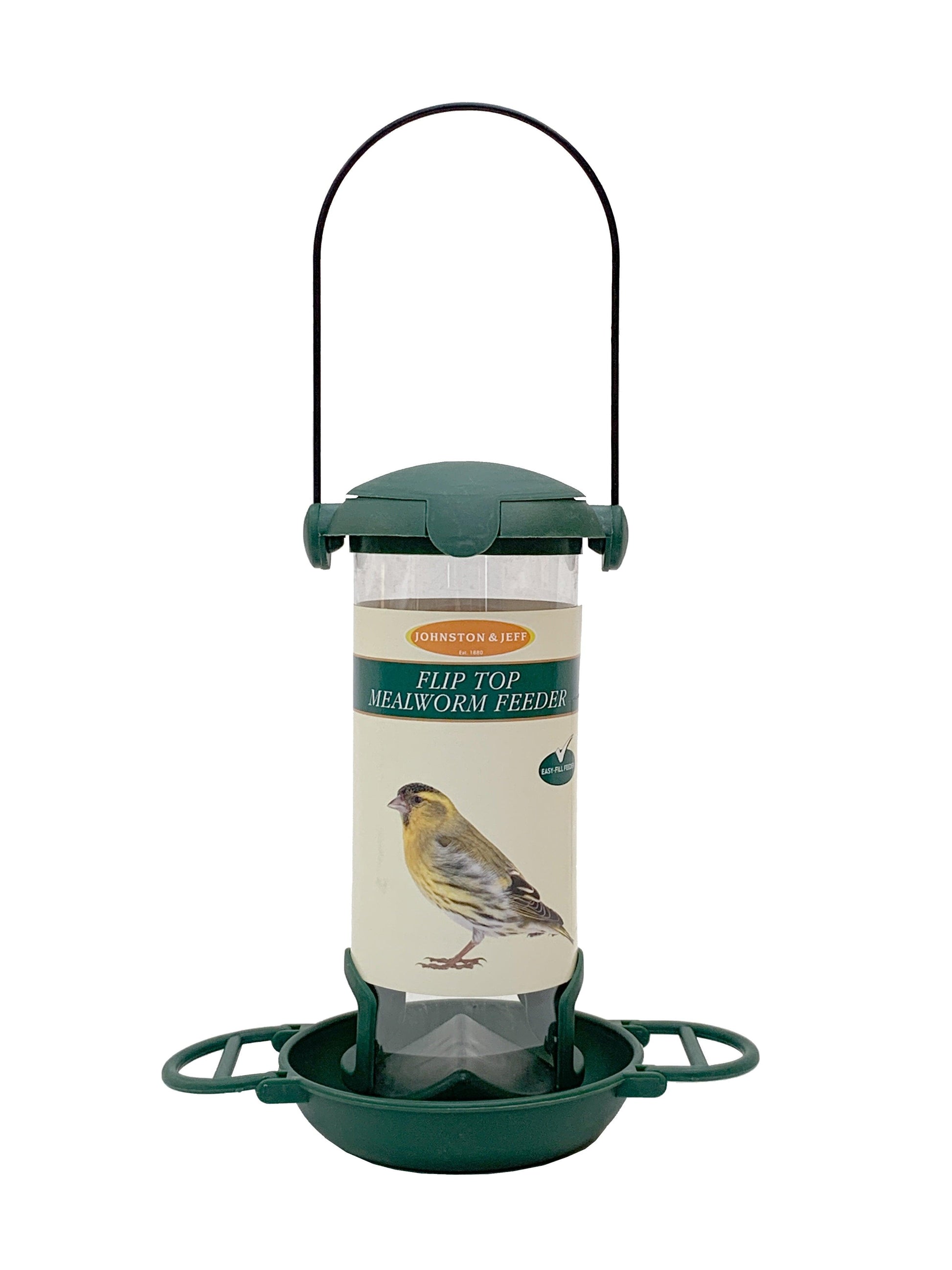 Johnston & Jeff Flip Top Mealworm Feeder 20cm - North East Pet Shop Johnston & Jeff