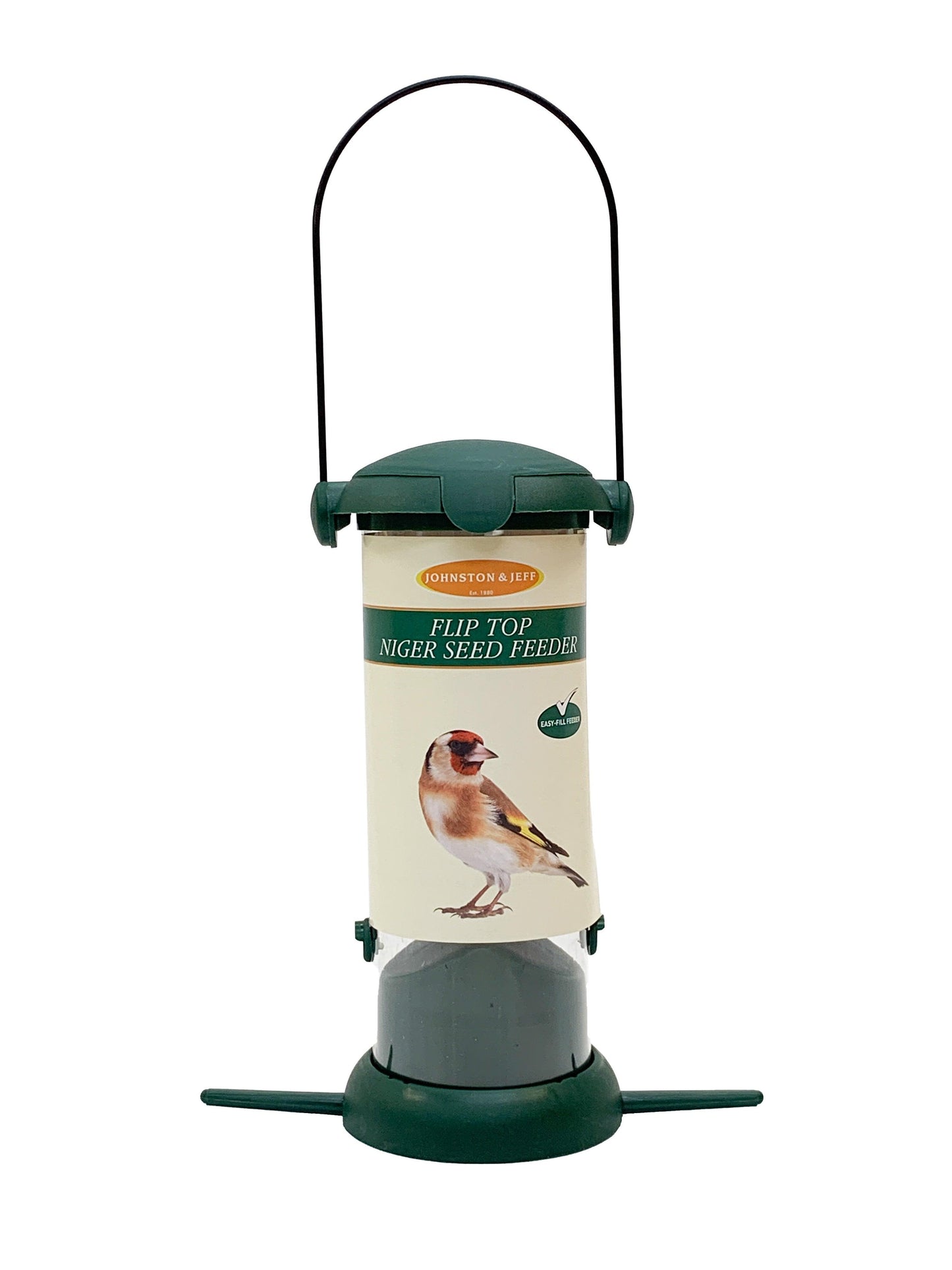 Johnston & Jeff Flip Top Niger Feeder 20cm - North East Pet Shop Johnston & Jeff