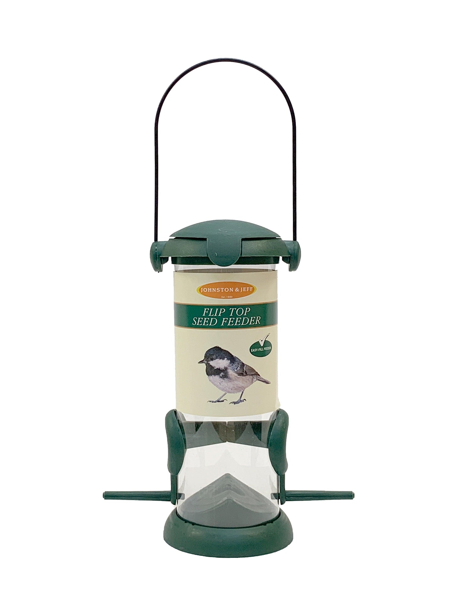 Johnston & Jeff Flip Top Seed Feeder 20cm - North East Pet Shop Johnston & Jeff