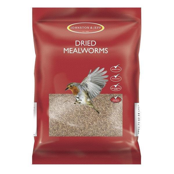 Johnston & Jeff Mealworms 6x500g - North East Pet Shop Johnston & Jeff