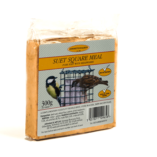 Johnston & Jeff Suet Blocks with Mealworm 24x300g - North East Pet Shop Johnston & Jeff