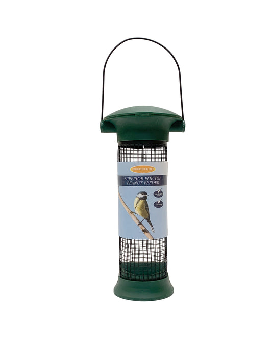 Johnston & Jeff Superior Flip Top Peanut Feeder 28cm - North East Pet Shop Johnston & Jeff