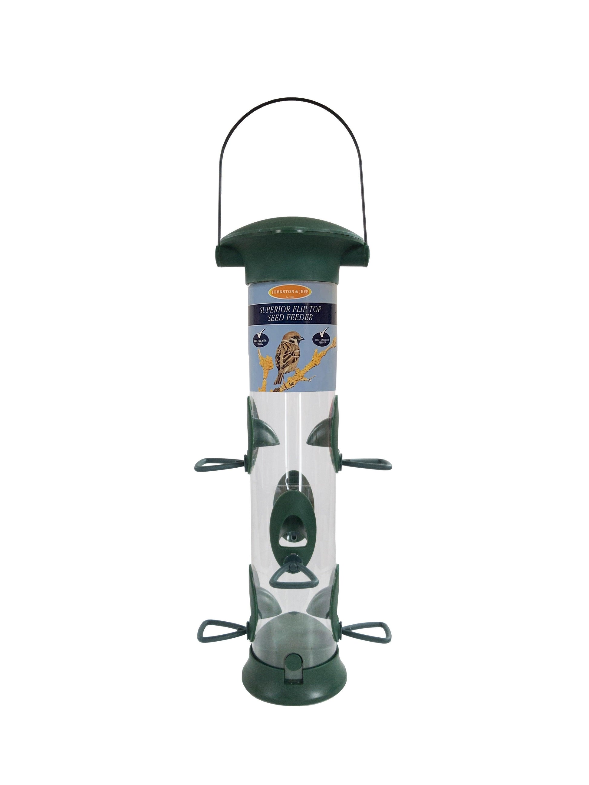 Johnston & Jeff Superior Flip Top Seed Feeder 40cm - North East Pet Shop Johnston & Jeff