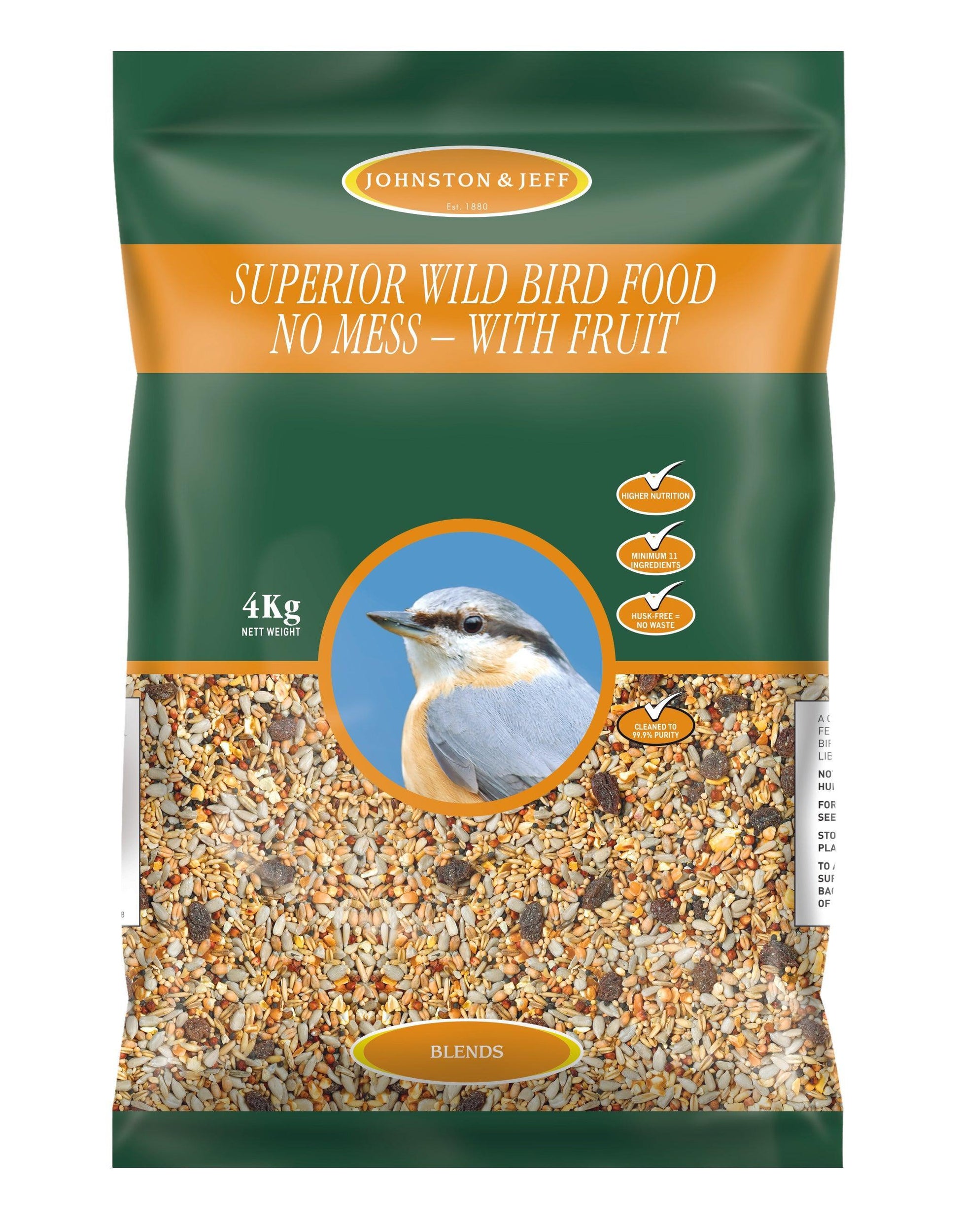 Johnston & Jeff Superior Wild Bird with Fruit - North East Pet Shop Johnston & Jeff