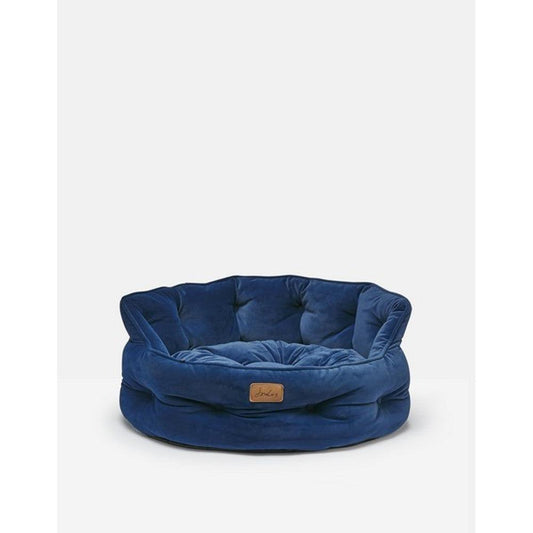 Joules Chesterfield Pet Bed Navy Large - North East Pet Shop Joules