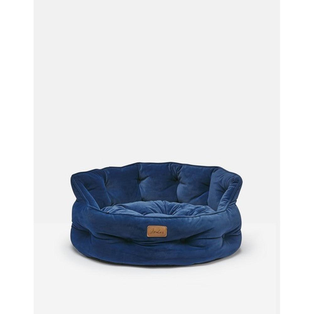 Joules Chesterfield Pet Bed Navy Small - North East Pet Shop Joules