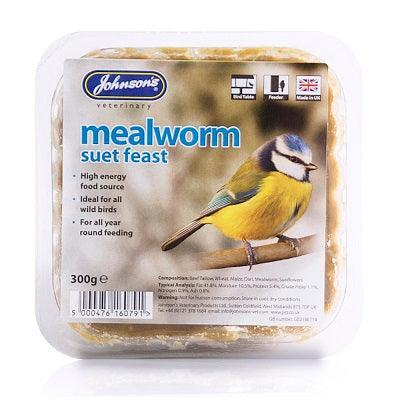 JVP Mealworm Suet Feast 8x300g - North East Pet Shop Johnsons Veterinary Products