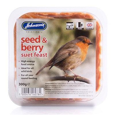 JVP Seed & Berry Suet Feast 8x300g - North East Pet Shop Johnsons Veterinary Products