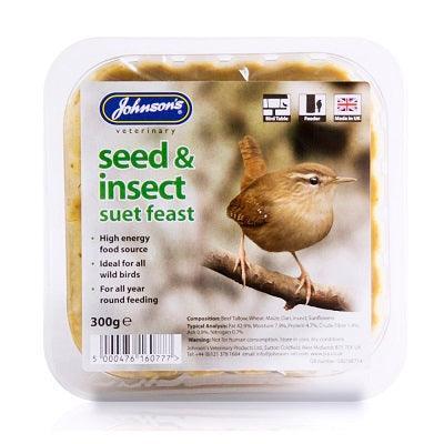 JVP Seed & Insect Suet Feast 8x300g - North East Pet Shop Johnsons Veterinary Products
