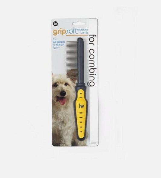 James Wellbeloved Gripsoft Grooming Medium Comb CLEARANCE - North East Pet Shop North East Pet Shop