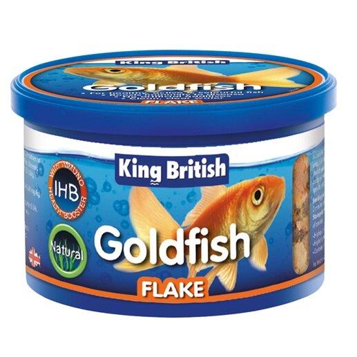 King British Goldfish Flake with IHB 28g - North East Pet Shop King British