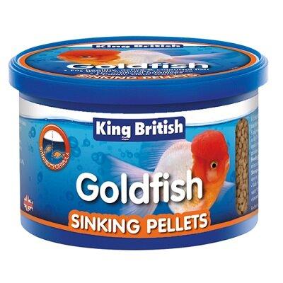King British Goldfish Sinking Pellets 140g - North East Pet Shop King British