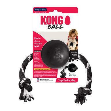 KONG Extreme Ball with Rope Large - North East Pet Shop KONG